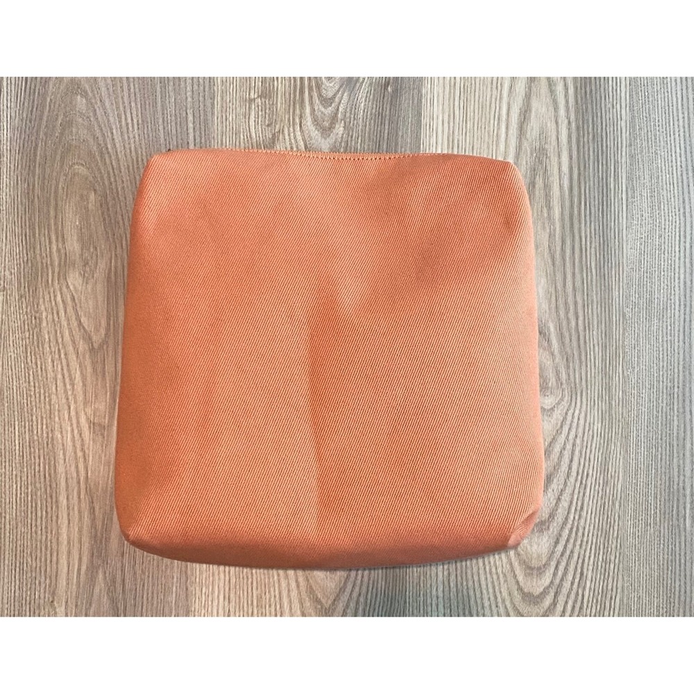 Charles & Keith Clay Canvas Large Bag Toiletries Cosmetic Insert Purse NWT